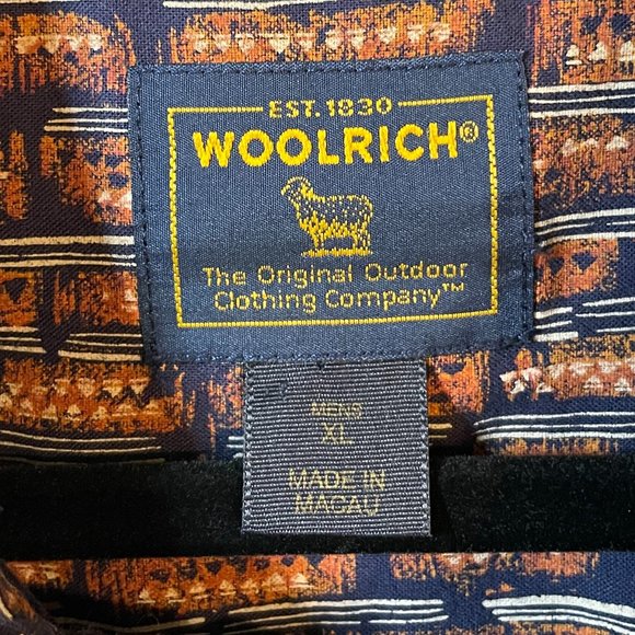 Woolrich 90s Vintage Mens Short Sleeve‎ Button Down - Picture 3 of 3